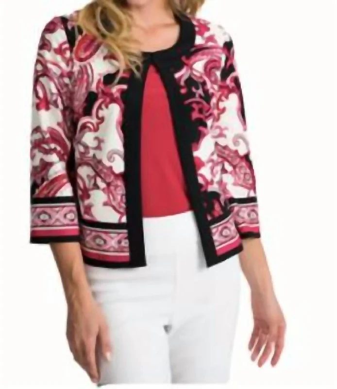 Double - Breasted Women's Leather Blazers in Taupe for an Edgy LookRibkoff Jacket In Vanilla - Multi Double - Breasted Women's Leather Blazers in Taupe for an Edgy LookRibkoff Jacket In Vanilla - Multi