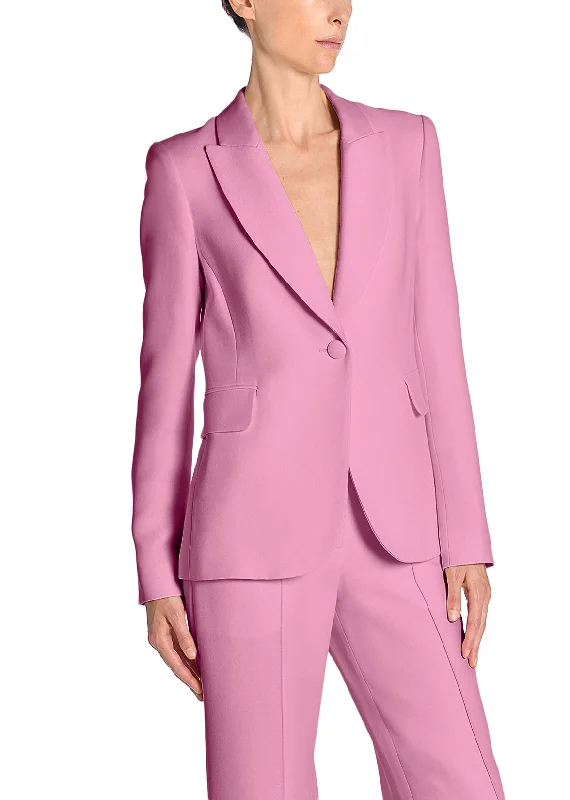Women's Peplum Blazers in Emerald Green for a Stylish Work AttireSingle Breasted Blazer In Wool