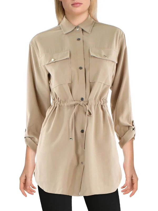 Women's Longline Linen Blazers in Pastel Colors for Summer EventsWomens Woven Pockets Belted Women's Longline Linen Blazers in Pastel Colors for Summer EventsWomens Woven Pockets Belted