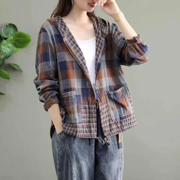 Belted women's cashmere coats in soft pastels for a luxurious feel2020 Autumn Arts Style Vintage Plaid Loose Female Outerwear Coats Belted women's cashmere coats in soft pastels for a luxurious feel2020 Autumn Arts Style Vintage Plaid Loose Female Outerwear Coats