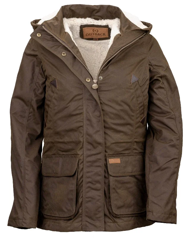 Quilted down women's coats with removable hoods for outdoor activitiesWomen’s Adelaide Oilskin Jacket Quilted down women's coats with removable hoods for outdoor activitiesWomen’s Adelaide Oilskin Jacket