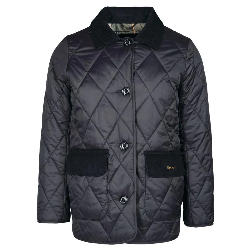Embroidered women's cotton coats in a bohemian pattern for a unique designBarbour Bragar Ladies Quilted Jacket - Black/Ancient Embroidered women's cotton coats in a bohemian pattern for a unique designBarbour Bragar Ladies Quilted Jacket - Black/Ancient