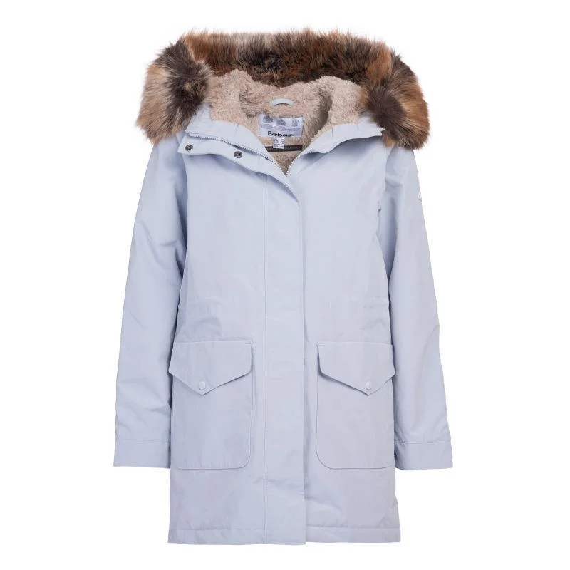 Barbour Swanage Ladies Waterproof Parka - Gray Dawn