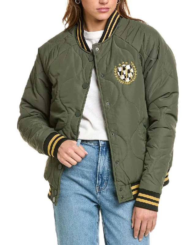 Quilted down women's coats with removable hoods for outdoor activitiesBeach Riot Quilted Flight Jacket Quilted down women's coats with removable hoods for outdoor activitiesBeach Riot Quilted Flight Jacket