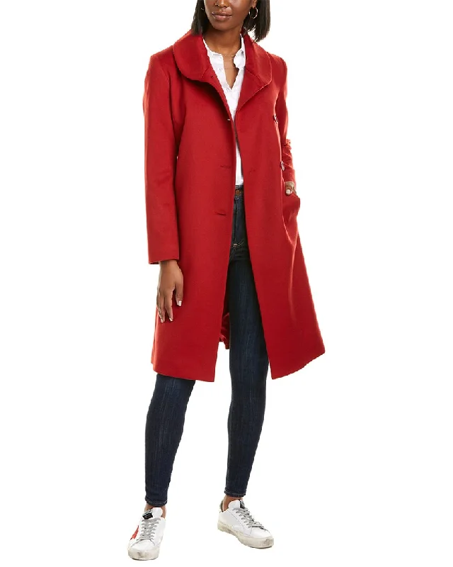 Plus size women's wool blend coats for a warm and stylish winterSofiacashmere Round Collar Wool & Cashmere-Blend Coat Plus size women's wool blend coats for a warm and stylish winterSofiacashmere Round Collar Wool & Cashmere-Blend Coat