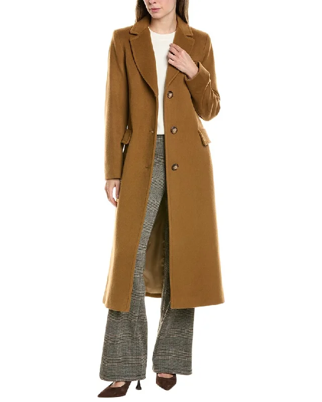 Women's waterproof parka coats with multiple pockets for practicalityFleurette Long Wool Coat Women's waterproof parka coats with multiple pockets for practicalityFleurette Long Wool Coat