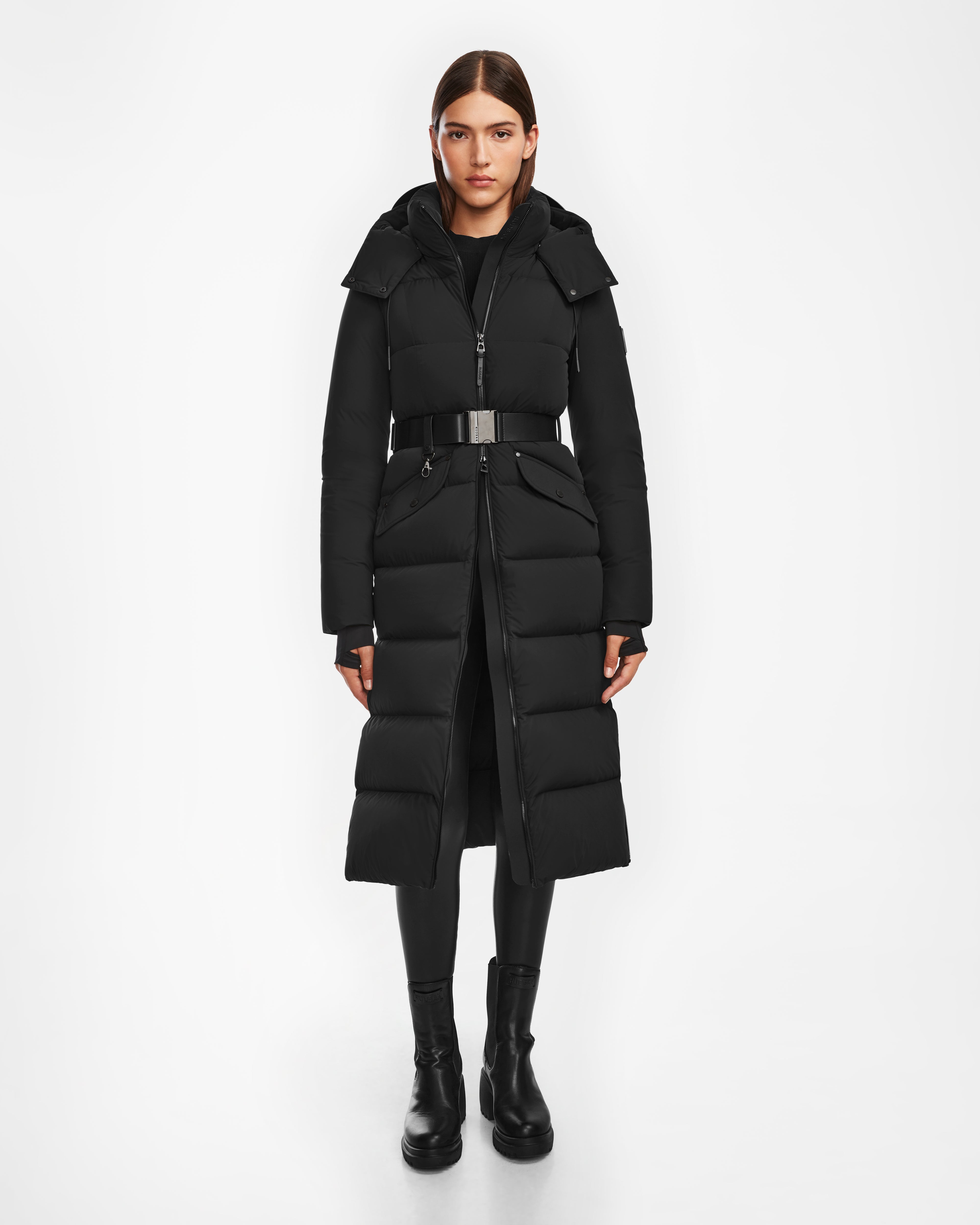 Women's waterproof parka coats with multiple pockets for practicalityCALI - 8124600 Black Women's waterproof parka coats with multiple pockets for practicalityCALI - 8124600 Black