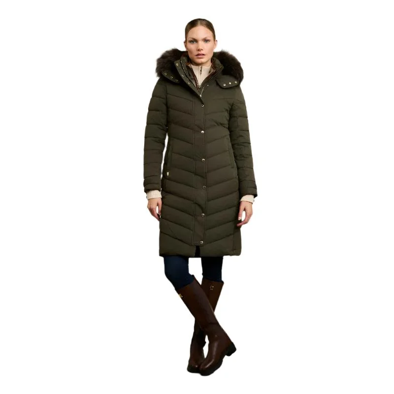 Shearling - lined women's leather coats for ultimate warmth and luxuryHolland Cooper Chamonix Ladies Coat - Khaki Shearling - lined women's leather coats for ultimate warmth and luxuryHolland Cooper Chamonix Ladies Coat - Khaki