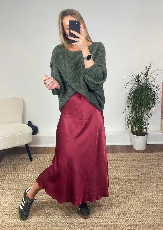 plus size women cardigan for comfortable layeringJane Crossover Knit Jumper in Khaki plus size women cardigan for comfortable layeringJane Crossover Knit Jumper in Khaki