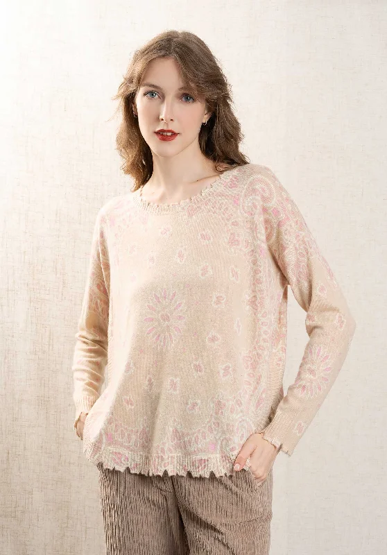 cashmere blend women cardigan for a luxurious feelPullover F2913 Mela Bico Organic-Rose cashmere blend women cardigan for a luxurious feelPullover F2913 Mela Bico Organic-Rose