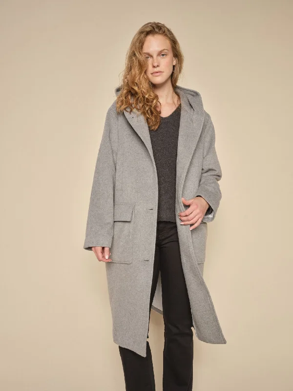 MMKenya Hoodie Wool Coat