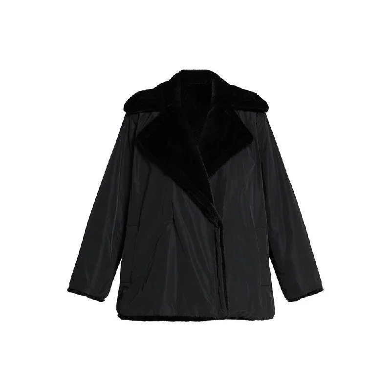 Shearling - lined women's leather coats for ultimate warmth and luxuryNATALIA