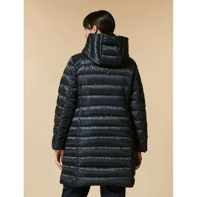 Women's knee - length wool blend coats with a fur collar for added warmthPASCAL