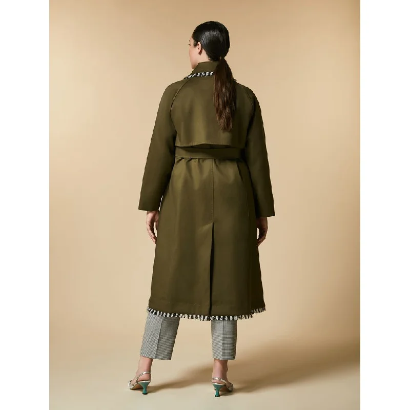 Belted women's cashmere coats in soft pastels for a luxurious feelTANGO