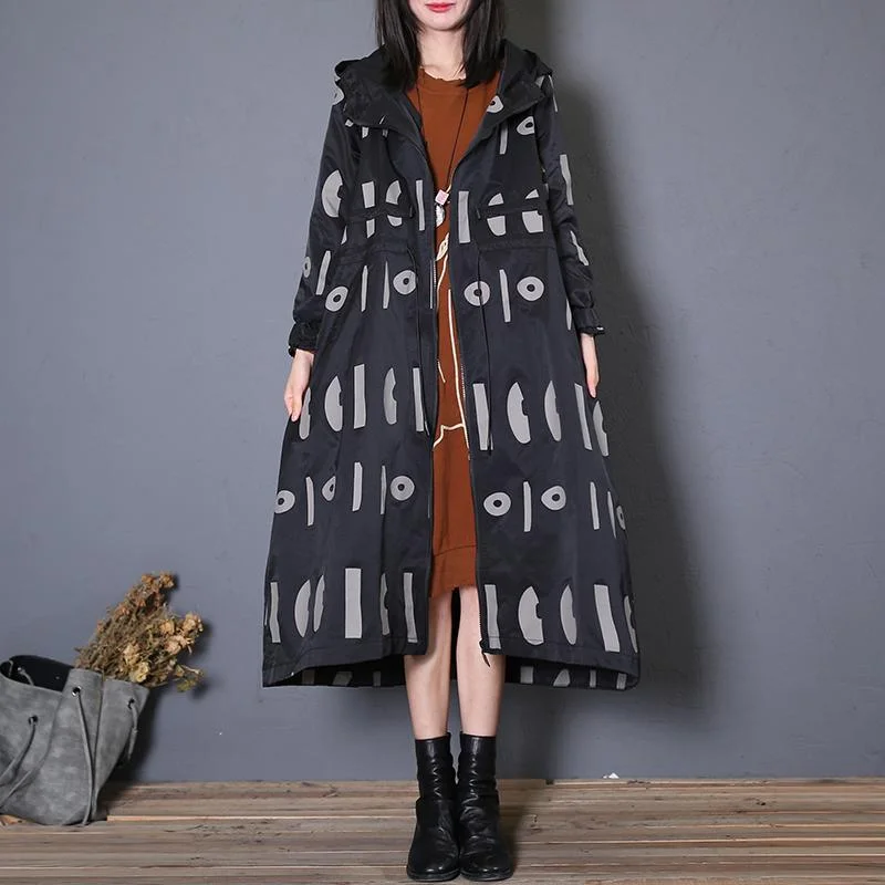 Women's reversible down coats with two - tone designs for versatile stylingtop quality black prints hooded coat oversized trench coat fall drawstring Women's reversible down coats with two - tone designs for versatile stylingtop quality black prints hooded coat oversized trench coat fall drawstring