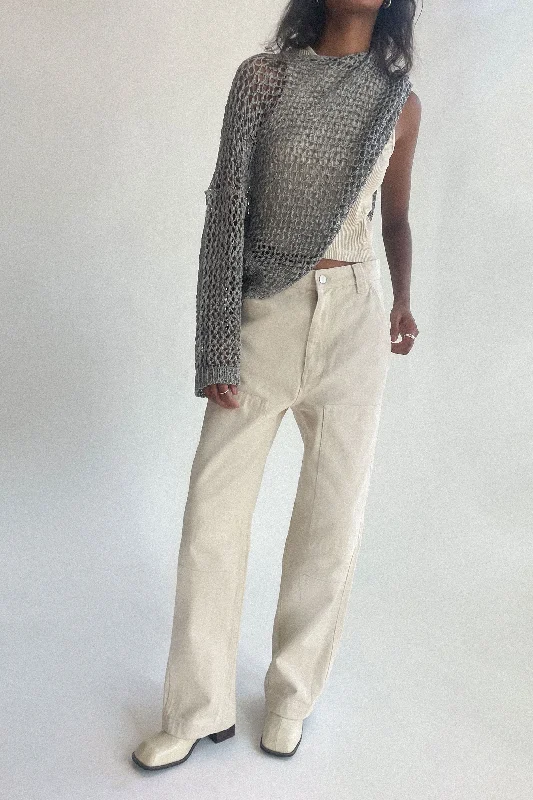 boyfriend style women cardigan for a relaxed fitTWILL CARPENTER PANT