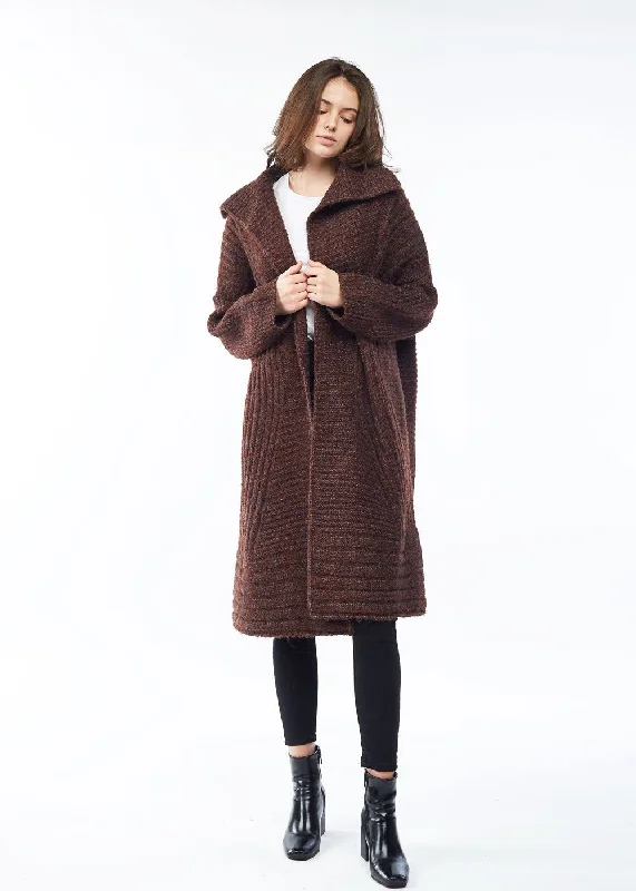 open front women cardigan for easy stylingWide Collar Cardigan