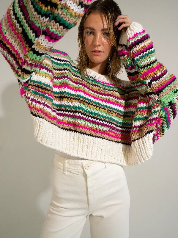 Tie - Front Women's Lambswool Sweaters in Pastel HuesChunky Cotton No Waste Pullover Tie - Front Women's Lambswool Sweaters in Pastel HuesChunky Cotton No Waste Pullover