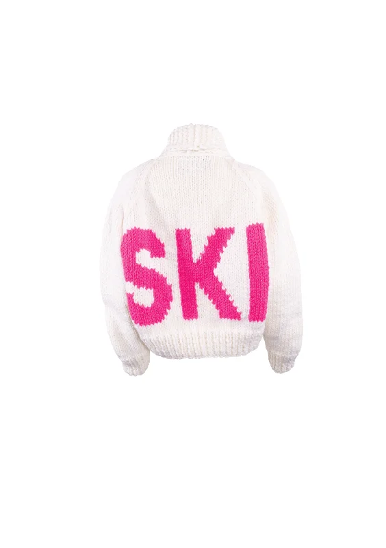 High - Low Hem Women's Cashmere - Blended SweatersThe New Ski Cardi