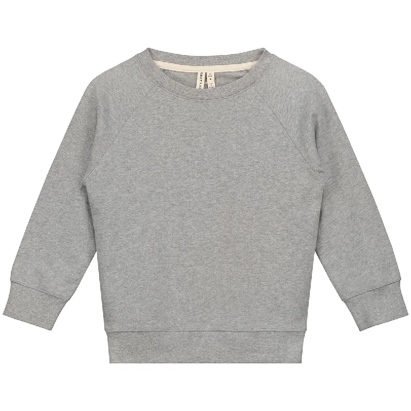 Hooded Women's Fleece - Lined Sweaters for WinterCrew Neck Sweater in Grey Melange by Gray Label Hooded Women's Fleece - Lined Sweaters for WinterCrew Neck Sweater in Grey Melange by Gray Label