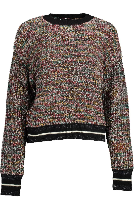 Knee - Length Women's Wool Blend Sweater Dresses in Neutral ColorsDesigual Enigmatic Sweater with Contrasting Women's Details Knee - Length Women's Wool Blend Sweater Dresses in Neutral ColorsDesigual Enigmatic Sweater with Contrasting Women's Details