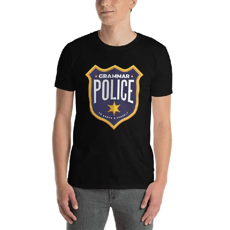 Sequined Women T Shirt for a Sparkly Night OutGrammar Police - To serve and correct - Premium T-Shirt Sequined Women T Shirt for a Sparkly Night OutGrammar Police - To serve and correct - Premium T-Shirt