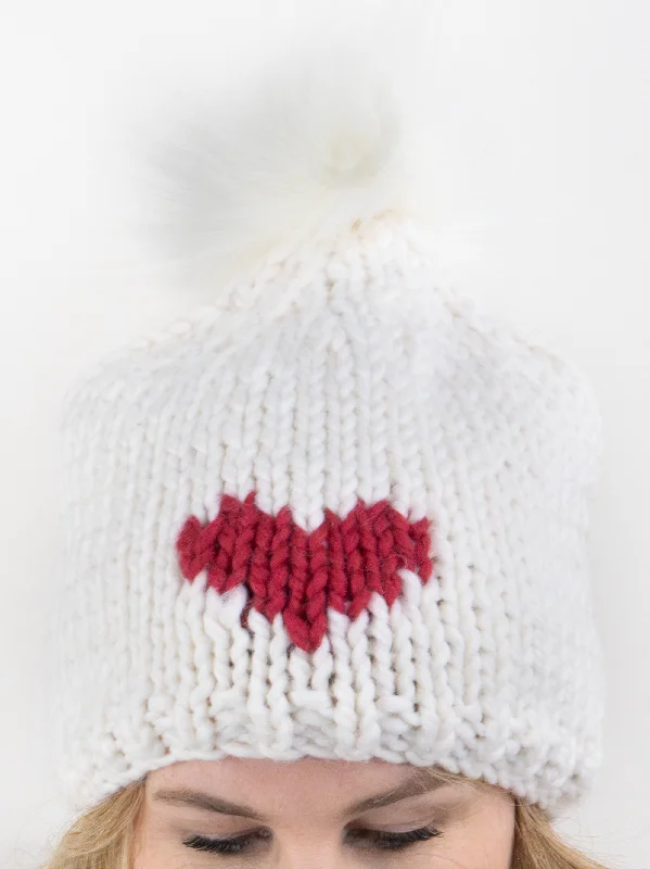 Sleeveless Women's Silk - Trimmed Sweaters for SummerHeart Toque (Photoshoot Sample) Snow/Cranberry - Sample Sale 24 Sleeveless Women's Silk - Trimmed Sweaters for SummerHeart Toque (Photoshoot Sample) Snow/Cranberry - Sample Sale 24