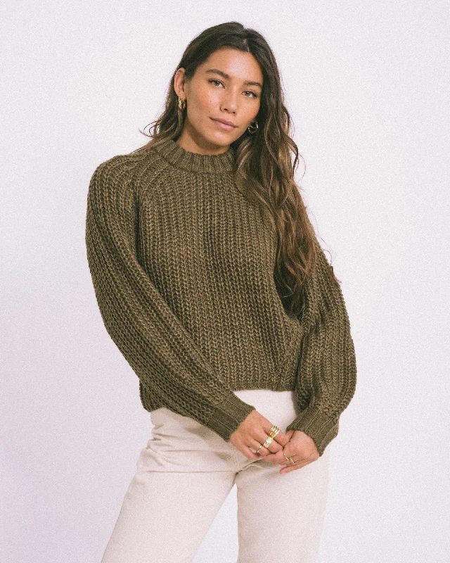 High - Low Hem Women's Cashmere - Blended SweatersKelly Chunky Crew Neck Knit Kangeroo High - Low Hem Women's Cashmere - Blended SweatersKelly Chunky Crew Neck Knit Kangeroo