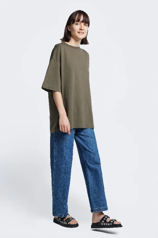 Sleeveless Women T Shirt for Summer ComfortMonolith Unisex Tee Olive