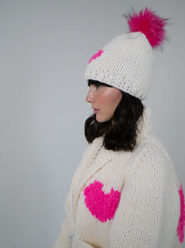 Plus Size Women's Belted Cable Knit SweatersThe Heart Cardi