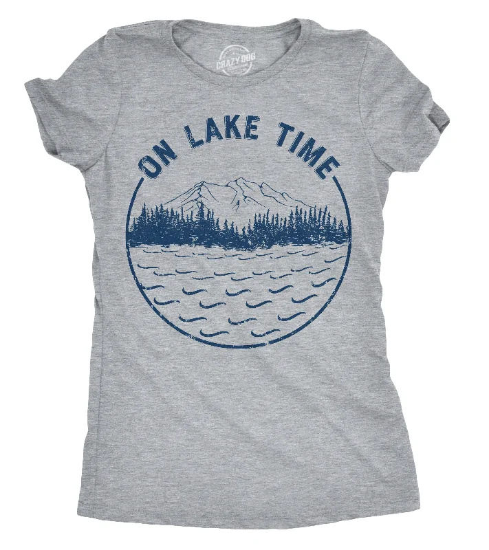 Pocketed Women T Shirt for Added FunctionalityOn Lake Time Women's T Shirt