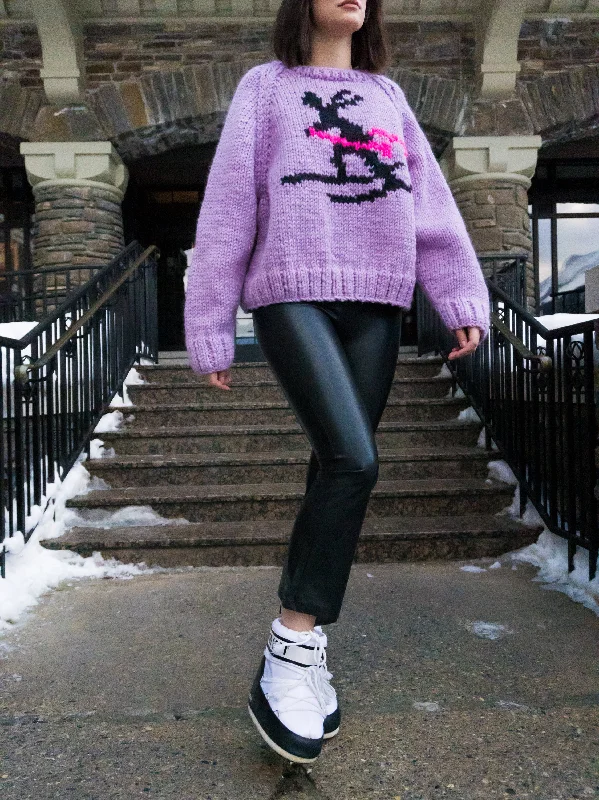 Sleeveless Women's Silk - Trimmed Sweaters for SummerSlouchy Skier Pullover