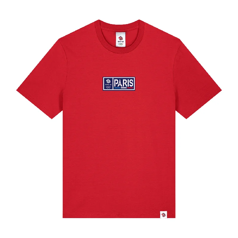 Graphic Print Women T Shirt for a Trendy StatementTeam GB Stade T-Shirt Red