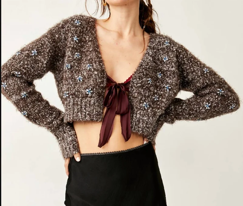 Mock Neck Women's Angora Blend Sweater Dresses in Solid ColorsTwinkle Cardi In Hot Fudge Combo Mock Neck Women's Angora Blend Sweater Dresses in Solid ColorsTwinkle Cardi In Hot Fudge Combo