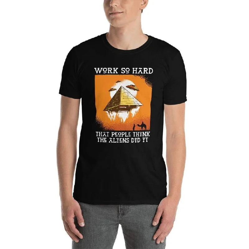 Plus Size Women T Shirt for a Comfortable and Flattering FitWork so hard that people think the aliens did it - Premium T-Shirt Plus Size Women T Shirt for a Comfortable and Flattering FitWork so hard that people think the aliens did it - Premium T-Shirt