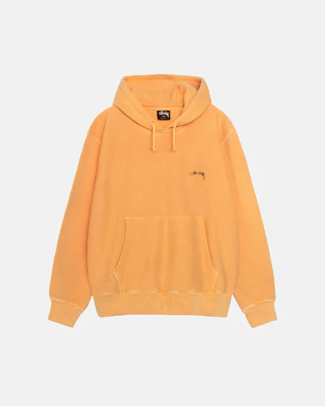 Women's hoodie with a glittery print for a glamorous and sparkly appearanceSMOOTH STOCK HOODIE PIGMENT DYED
