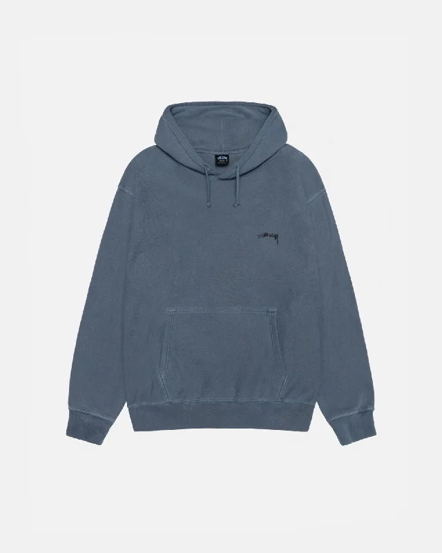 Women's cropped sweatshirt with a lace - trimmed hem for a romantic lookSMOOTH STOCK HOODIE PIGMENT DYED Women's cropped sweatshirt with a lace - trimmed hem for a romantic lookSMOOTH STOCK HOODIE PIGMENT DYED