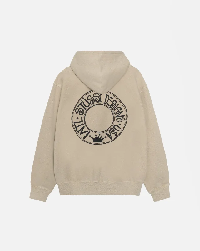 Women's hoodie with a detachable hood for customizable stylingBUANA HOODIE PIGMENT DYED Women's hoodie with a detachable hood for customizable stylingBUANA HOODIE PIGMENT DYED