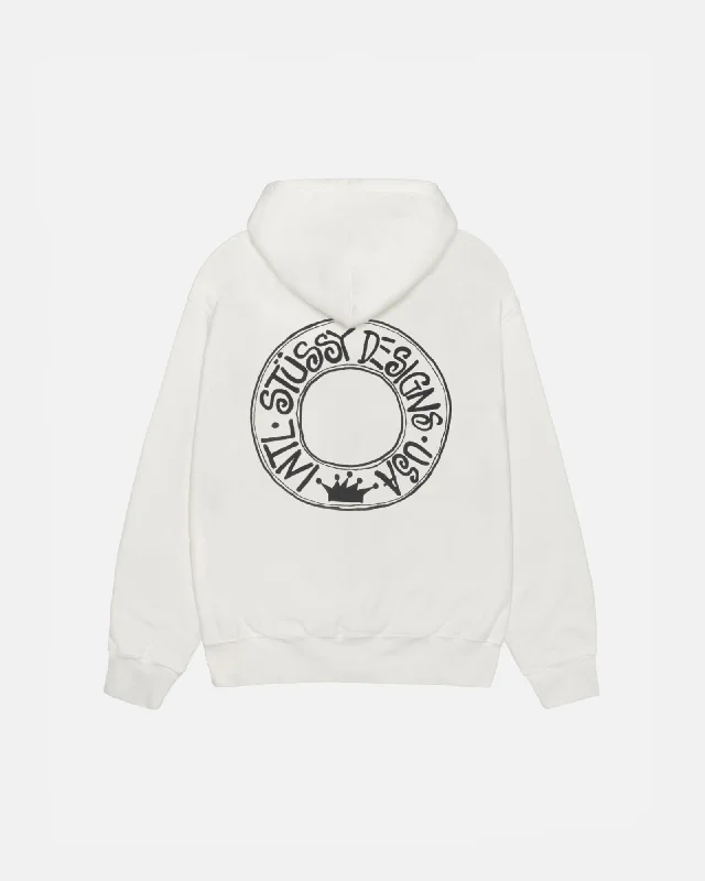 Women's hoodie with a kangaroo pocket and a pom - pom drawstring for added charmBUANA HOODIE PIGMENT DYED Women's hoodie with a kangaroo pocket and a pom - pom drawstring for added charmBUANA HOODIE PIGMENT DYED