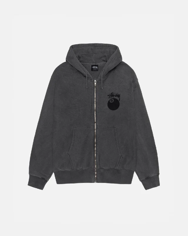 Women's quarter - zip sweatshirt made of organic cotton for eco - conscious fashion8 BALL ZIP HOODIE PIGMENT DYED Women's quarter - zip sweatshirt made of organic cotton for eco - conscious fashion8 BALL ZIP HOODIE PIGMENT DYED