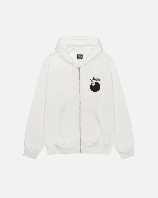 Women's hoodie with a detachable hood for customizable styling8 BALL ZIP HOODIE PIGMENT DYED Women's hoodie with a detachable hood for customizable styling8 BALL ZIP HOODIE PIGMENT DYED