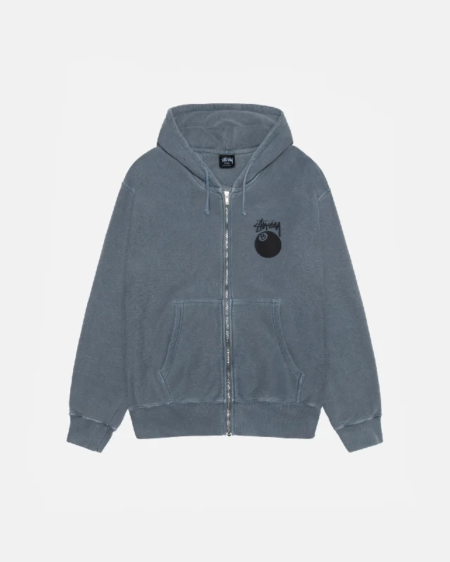 Women's sherpa - lined hoodie for extreme cold weather outdoor activities8 BALL ZIP HOODIE PIGMENT DYED Women's sherpa - lined hoodie for extreme cold weather outdoor activities8 BALL ZIP HOODIE PIGMENT DYED