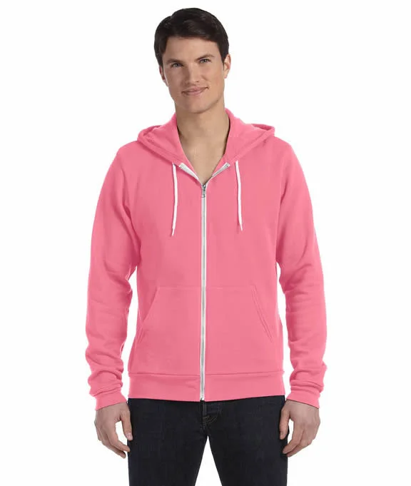 Women's graphic - printed sweatshirt featuring floral patterns for a feminine touch3739 Bella + Canvas Unisex Poly-Cotton Fleece Full-Zip Hoodie | Neon Pink Women's graphic - printed sweatshirt featuring floral patterns for a feminine touch3739 Bella + Canvas Unisex Poly-Cotton Fleece Full-Zip Hoodie | Neon Pink