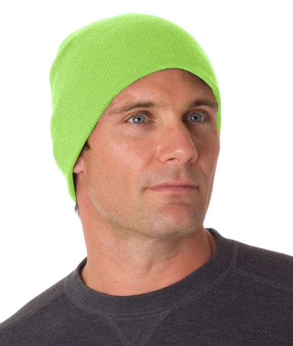 Women's cropped sweatshirt with a slogan graphic for a fun and expressive look3810 Bayside Beanie | Lime Green Women's cropped sweatshirt with a slogan graphic for a fun and expressive look3810 Bayside Beanie | Lime Green