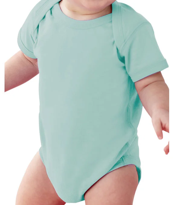 Women's long - sleeve cropped sweatshirt with ribbed cuffs for a snug fit4424 Rabbit Skins Infant Fine Jersey Lap-Shoulder Bodysuit | Chill