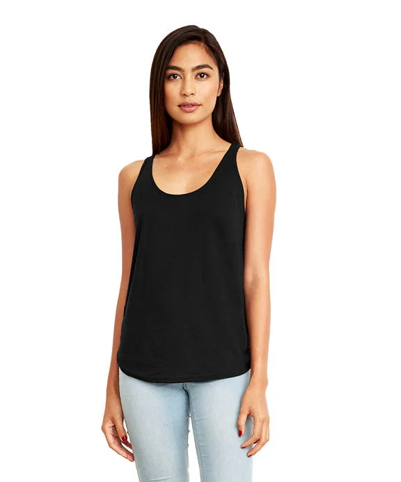 Women's hoodie with a kangaroo pocket and a pom - pom drawstring for added charm5033 - Next Level Ladies Festival Tank Top | Black Women's hoodie with a kangaroo pocket and a pom - pom drawstring for added charm5033 - Next Level Ladies Festival Tank Top | Black