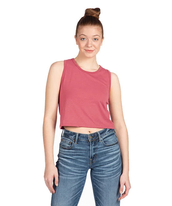 Women's hoodie with a kangaroo pocket and a pom - pom drawstring for added charm5083 - Next Level Ladies Festival Cropped Tank Top | Smoked Paprika Women's hoodie with a kangaroo pocket and a pom - pom drawstring for added charm5083 - Next Level Ladies Festival Cropped Tank Top | Smoked Paprika