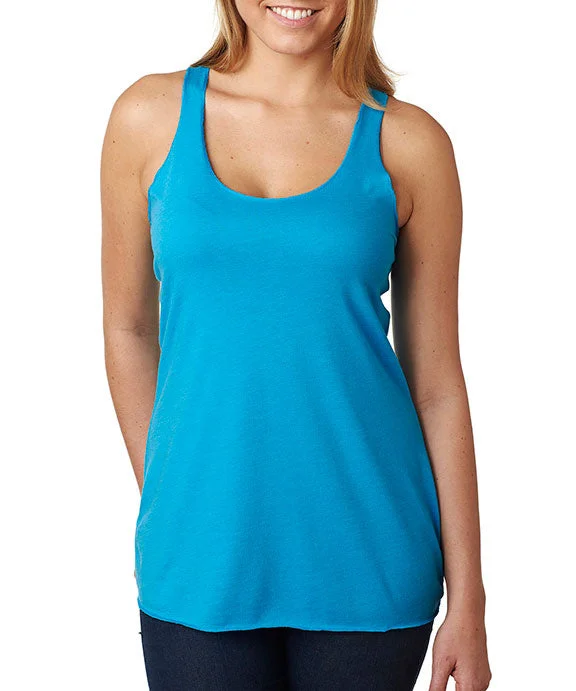 Women's quarter - zip sweatshirt made of organic cotton for eco - conscious fashion6733 - Next Level Ladies Tri-Blend Racerback Tank Top | Vintage Turquoise Women's quarter - zip sweatshirt made of organic cotton for eco - conscious fashion6733 - Next Level Ladies Tri-Blend Racerback Tank Top | Vintage Turquoise