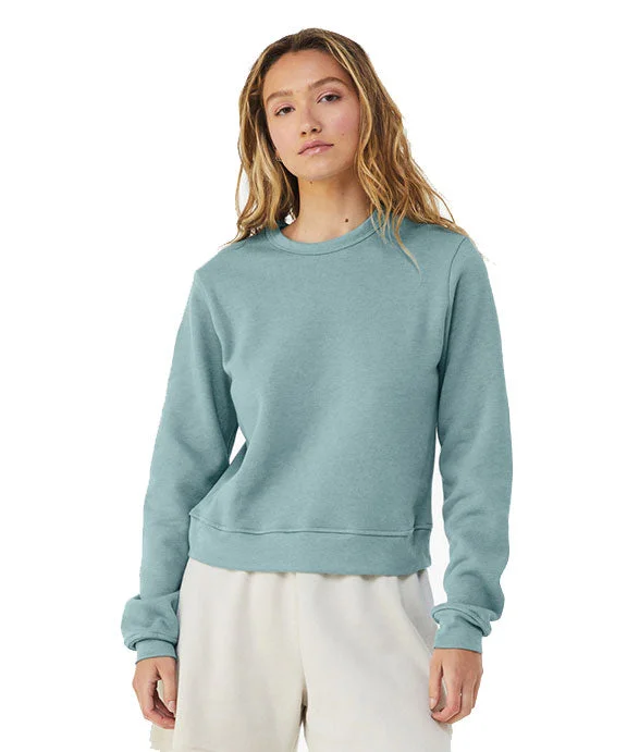 Plus Size Women's Pullovers with Pockets for Practicality7511 - Bella + Canvas Ladies Classic Pullover Crewneck Sweatshirt | Heather Blue Lagoon Plus Size Women's Pullovers with Pockets for Practicality7511 - Bella + Canvas Ladies Classic Pullover Crewneck Sweatshirt | Heather Blue Lagoon