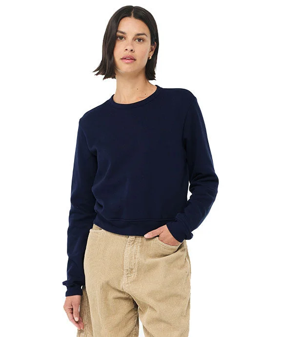 Embroidered Women's Pullovers with Floral Patterns7511 - Bella + Canvas Ladies Classic Pullover Crewneck Sweatshirt | Navy Embroidered Women's Pullovers with Floral Patterns7511 - Bella + Canvas Ladies Classic Pullover Crewneck Sweatshirt | Navy